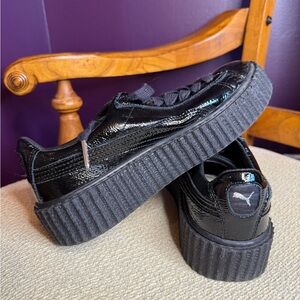 Puma Black Leather Footwear